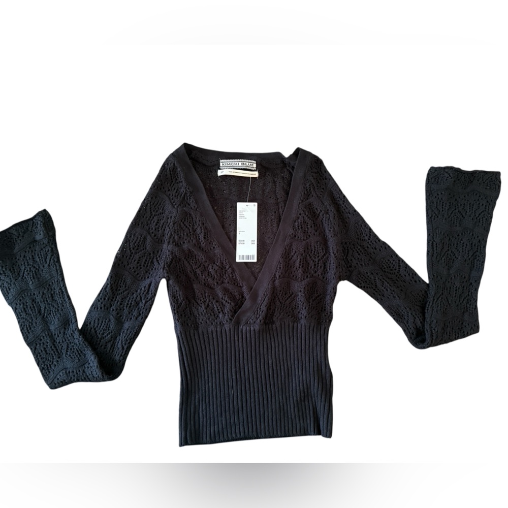 Kimchi Blue Black Knit Cardigan